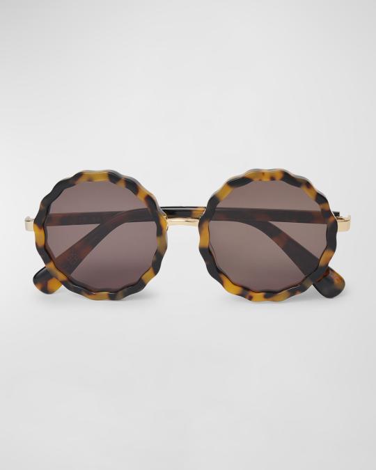 Lele Sadoughi Paros Round Sunglasses | Neiman Marcus