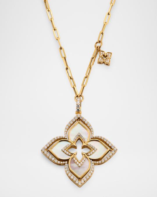 Roberto Coin 18K Yellow Gold Venetian Princess Mother-of-Pearl and ...
