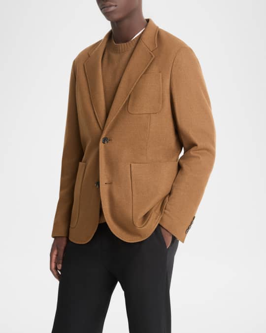 Men's Wool-Blend Solid Blazer