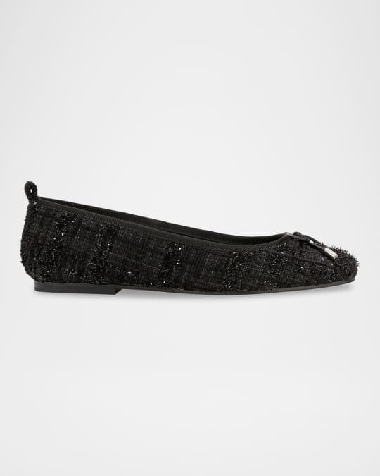 Marc Fisher LTD Ubet Metallic Tweed SquareToe Bow Ballerina Flats — free download