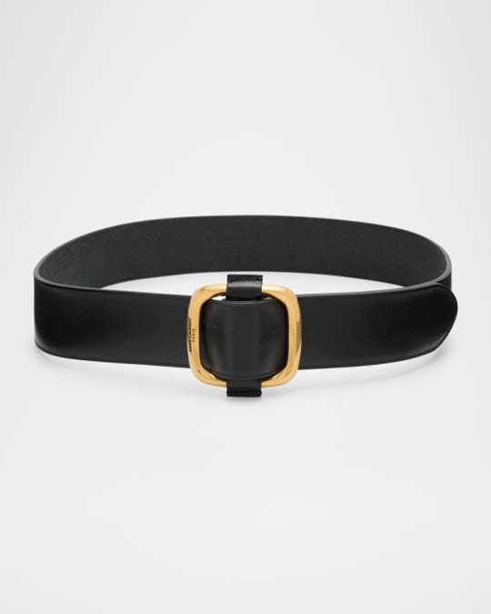 【2plan】[premium] signature oval real leather belt 2PLAN