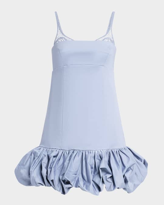 Daisy Bubble Hem Mini Dress