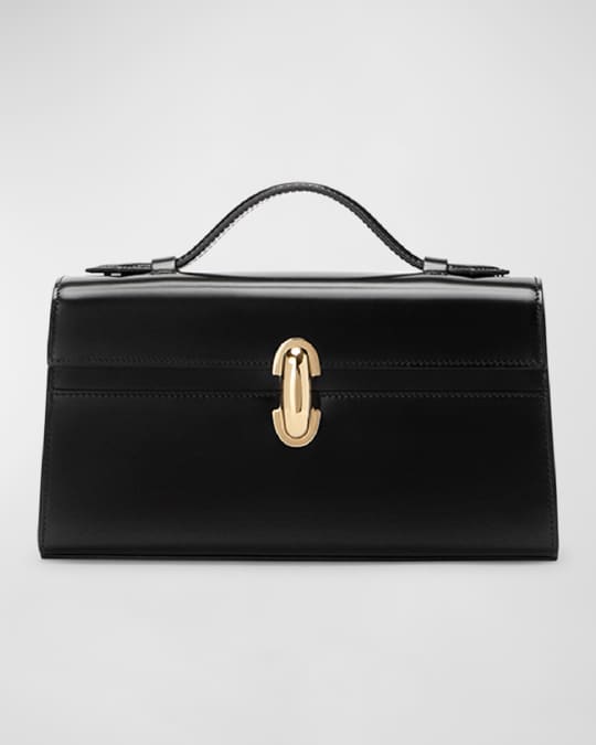 Savette Symmetry Pochette Leather Top-Handle Bag | Neiman Marcus