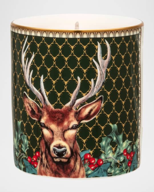 Halcyon Days Antler Trellis Stag Candle 0.9 kg Neiman Marcus