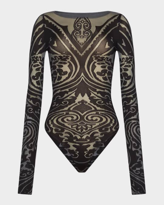 x Etro Tattoo String Bodysuit