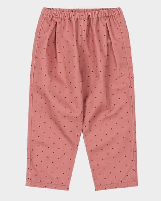 Girl's Nola Polka Dot Woven Pants, Size 12M-8