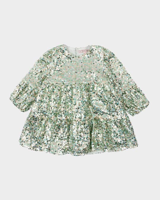 Girl's Lila Sequin Dress, Size 18M-10