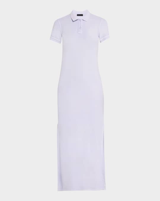 Pique with Wash Short-Sleeve Polo Dress