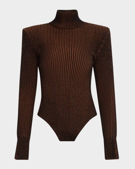 Marina Rib-Knit Bodysuit 
