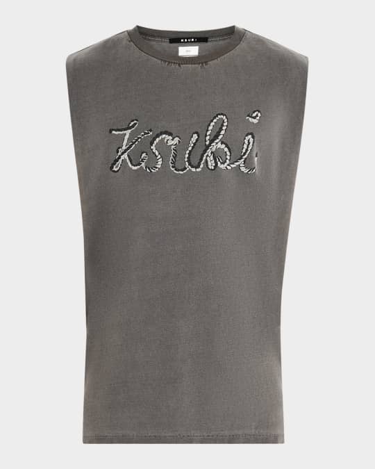 トップス Ksubi - Message Print Sleeveless Tee Ksubi Last Summer Ekcess Tee Desert - Tan – Kith