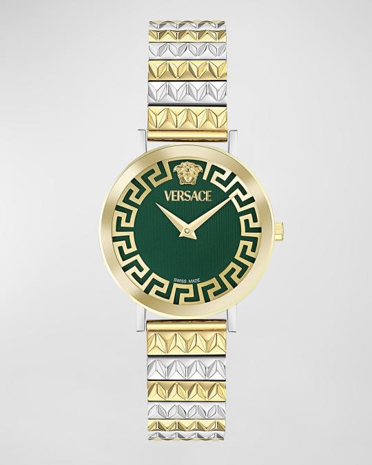 Versace 35mm Daedalus Watch with Bracelet Strap, Two Tone  display picture 1