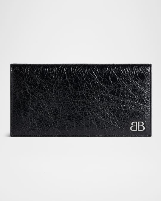 Balenciaga Men's Monaco Vertical Long Wallet | Neiman Marcus