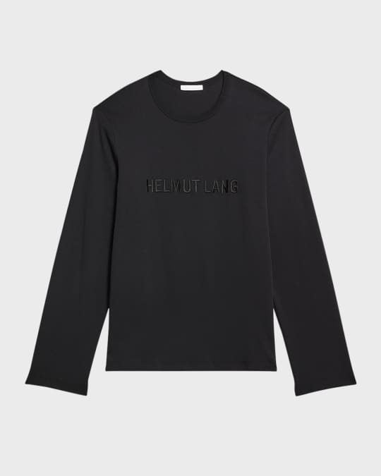Men's Oversized Long-Sleeve Logo Tee