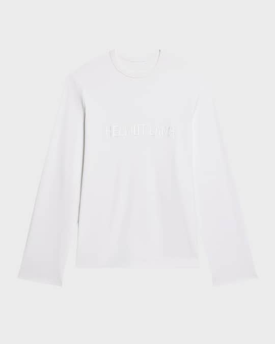 helmut lang 長袖カットソー tシャツ Helmut Lang Long-Sleeve Logo Tee | HELMUTLANG.COM
