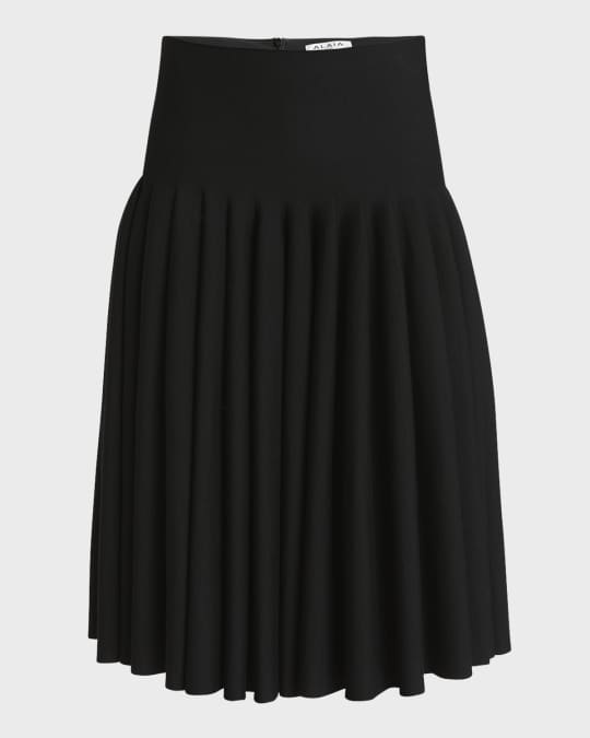 Max Pleated Midi Skirt 