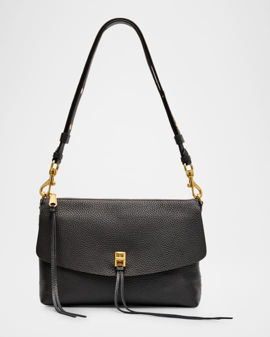 Darren Zip Leather Shoulder Bag
