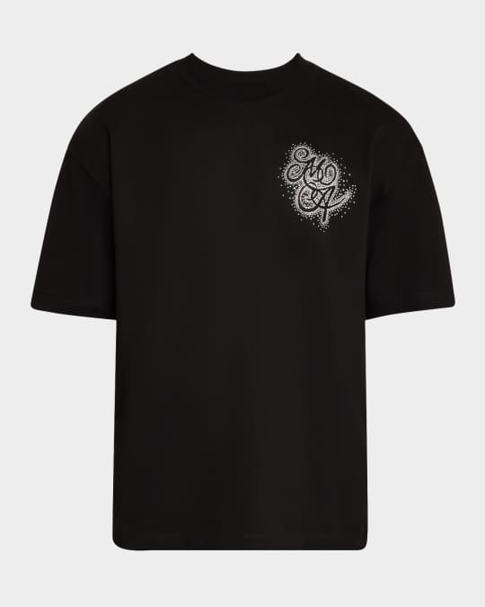 Amiri Men's Crystal Burst MA Swirl Crewneck T-Shirt | Neiman