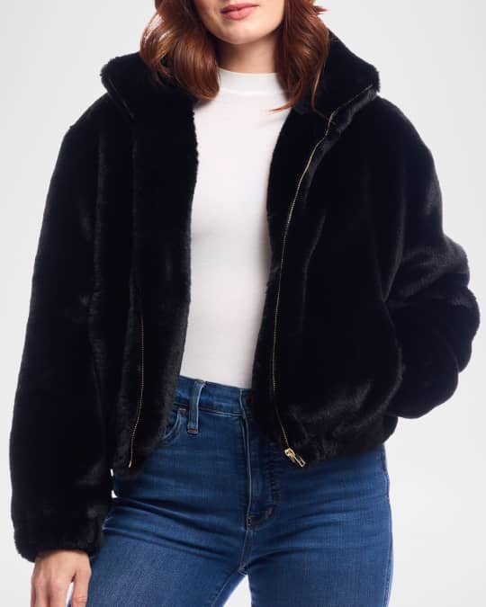 Back To Basics Faux Fur Bomber Jacket