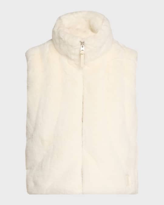 Ginny Brushed Faux Fur Quilted Vest