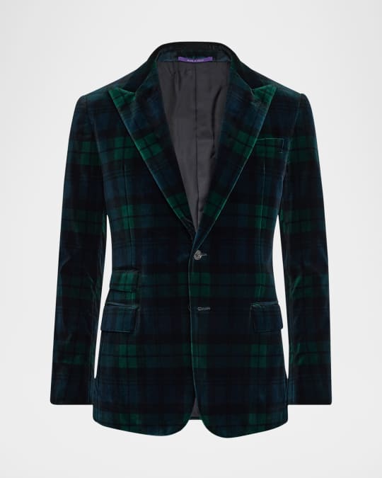 Ralph Lauren Purple Label Men's Kent Hand-Tailored Plaid