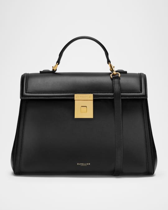 ★DEMELLIER★ The Paris トップ ハンドル バッグ レザー The Paris | Black Smooth | DeMellier
