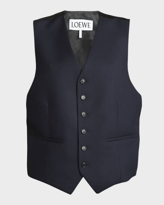 Single-Breasted Wool Vest