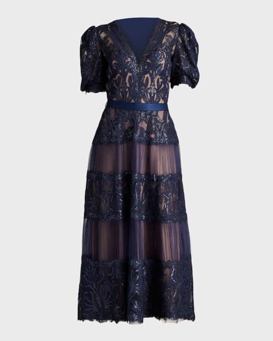knee length dresses for ladies Tadashi Shoji CBD23064M main image 0