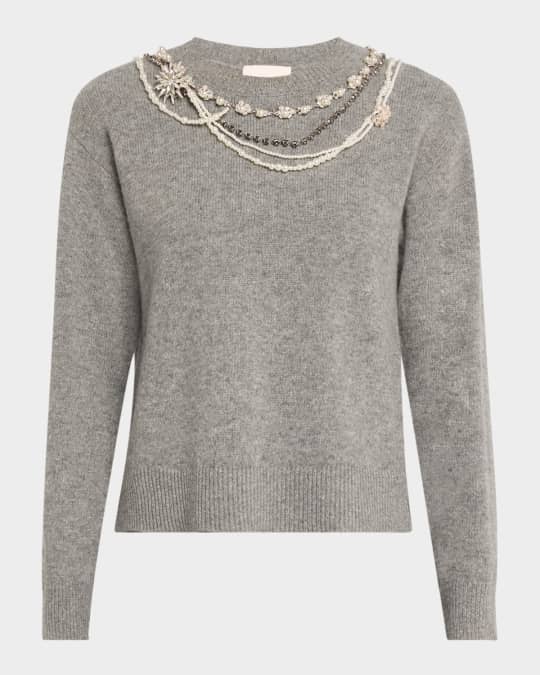 Lilliana Embellished Crewneck Pullover