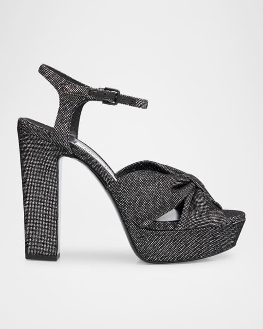 70%オフセールJIMMY CHOO HOLLY120 GLITTE PLATFORM SANDALS Jimmy Choo Holly 120 in Metallic | Lyst