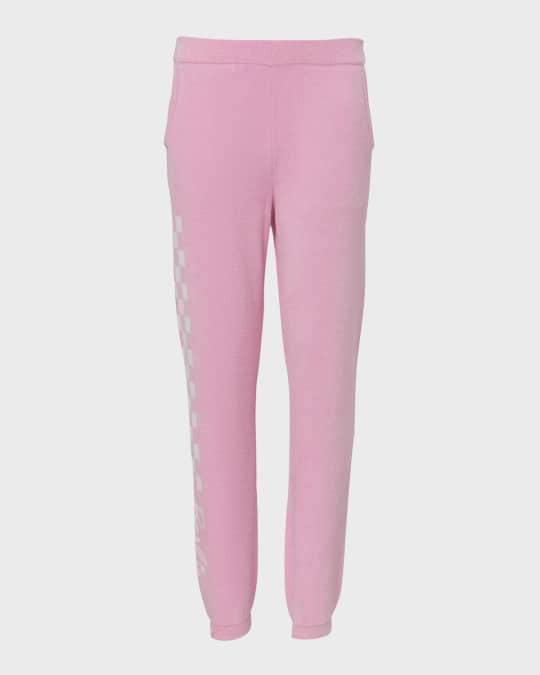 Girl's CozyChic Ultra Lite Youth Checkered Barbie Joggers, Size 6-14