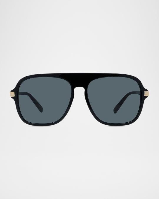 Stella McCartney Acetate & Nylon Aviator Sunglasses | Neiman  display picture 1