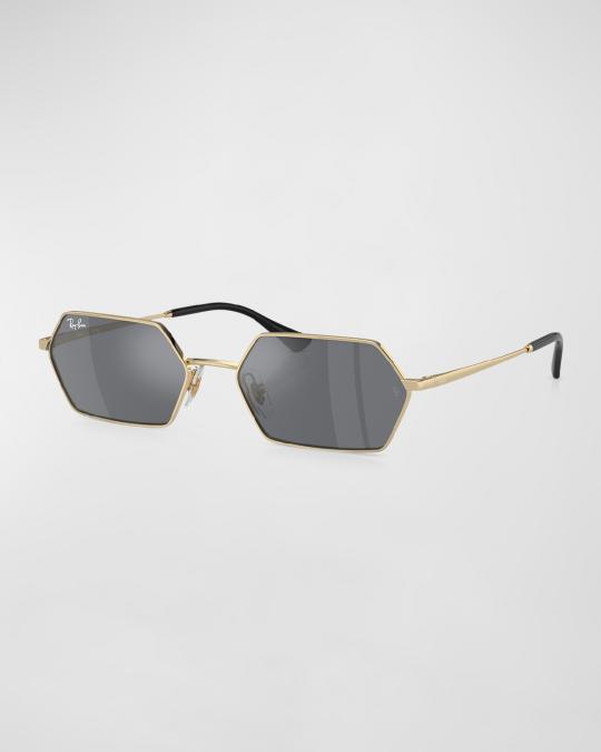 Ray-Ban Hexagon Geometric Metal & Plastic Sunglasses  display picture 1