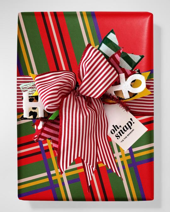 WirrWarr Wraps Perfect Plaid Red Ultimate Wrapping Kit | Neiman Marcus