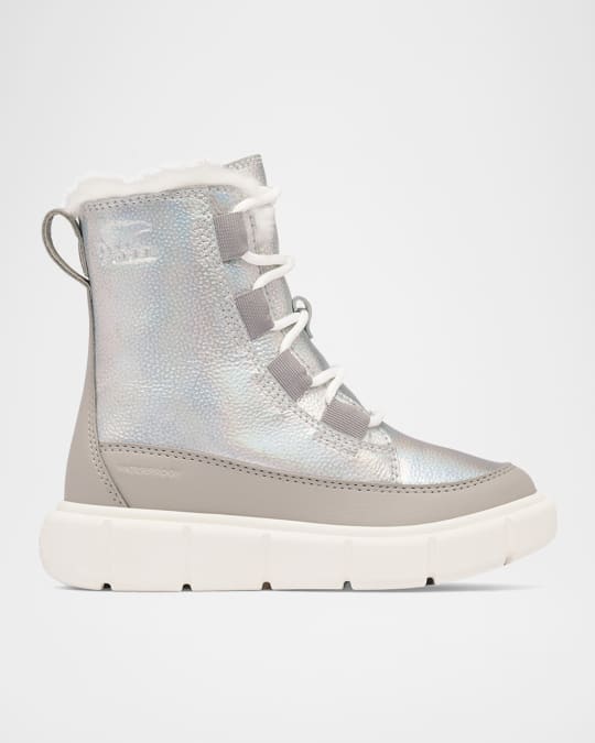 Kid's Explorer III Iridescent Calf Suede Boots, Toddlers/Kids