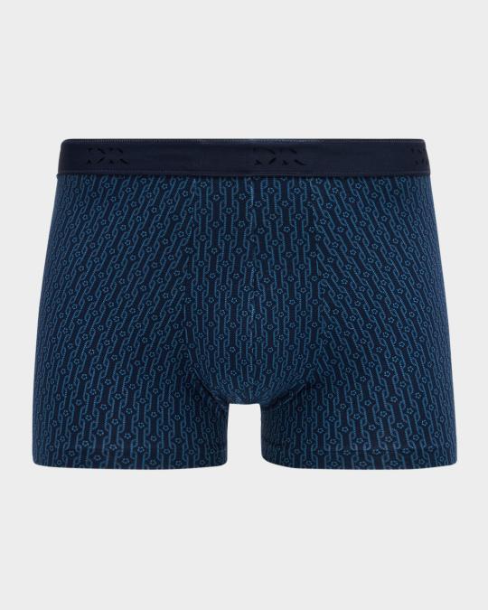 Derek Rose Men's Geometric Rope-Print Hipster Briefs | Neiman Marcus