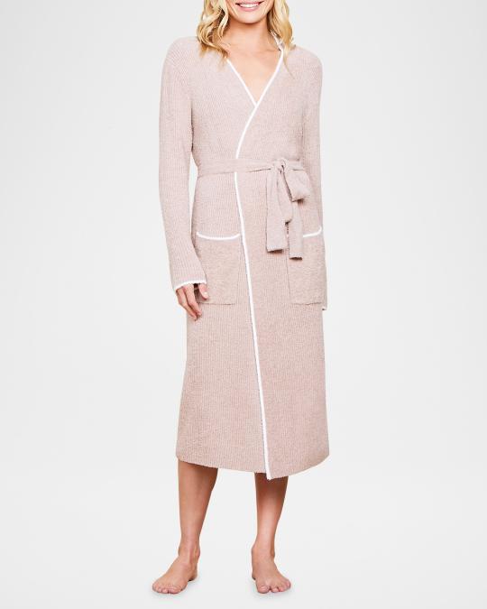 Barefoot Dreams CozyChic Lite Ribbed Midi Robe | Neiman Marcus