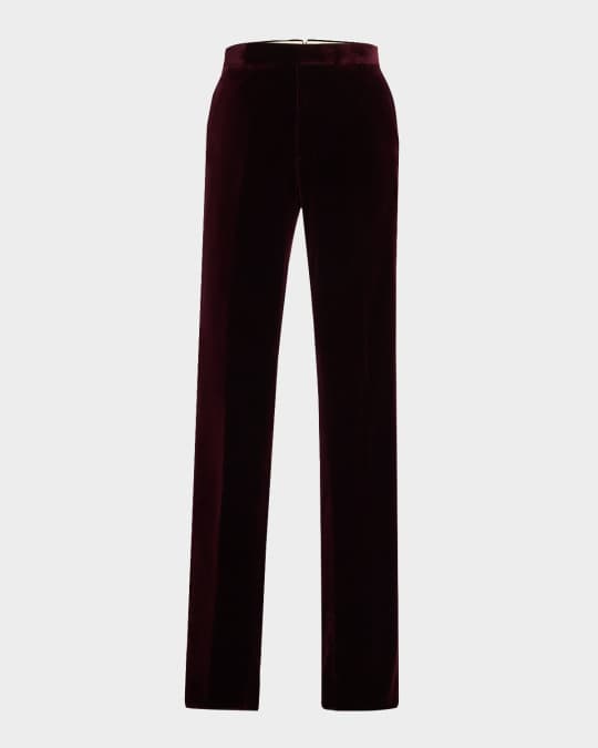 Lauren Ralph Lauren Purple Velvet Pants for Women for sale