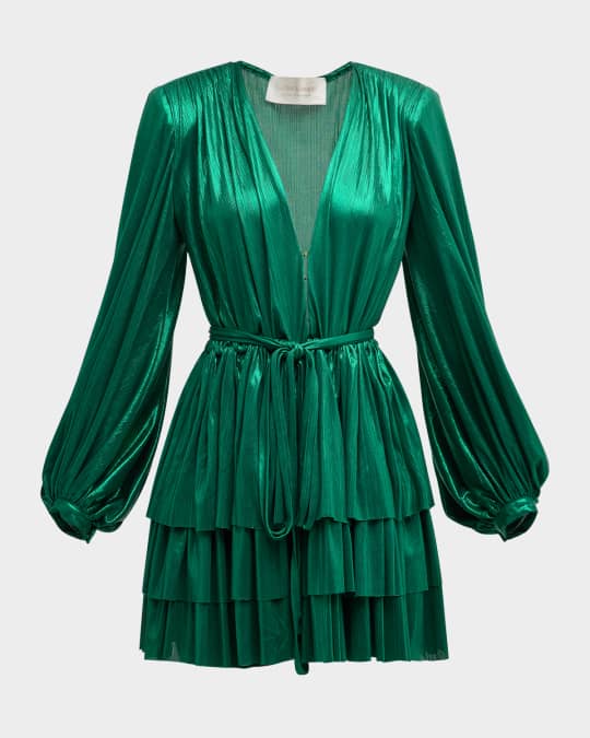 traditional green dresses Kaftan dresses online. Forrest green fall caftan dress by Nuichan main image 0
