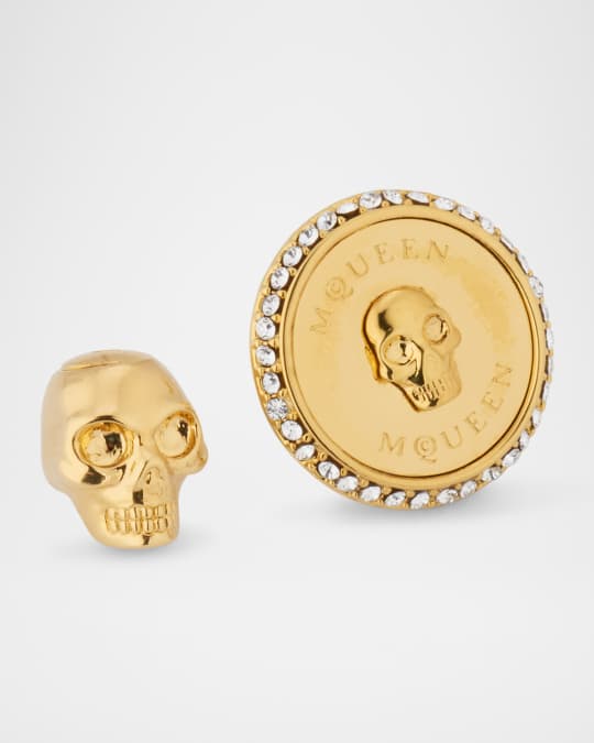 アクセサリーその他 MCQUEEN Skull earrings Gold Alexander McQueen Pave Skull Earrings | Gold | FARFETCH