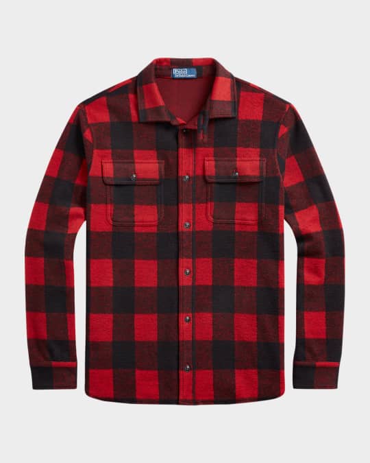 Polo Ralph Lauren Men's Classic-Fit Plaid Knit Flannel