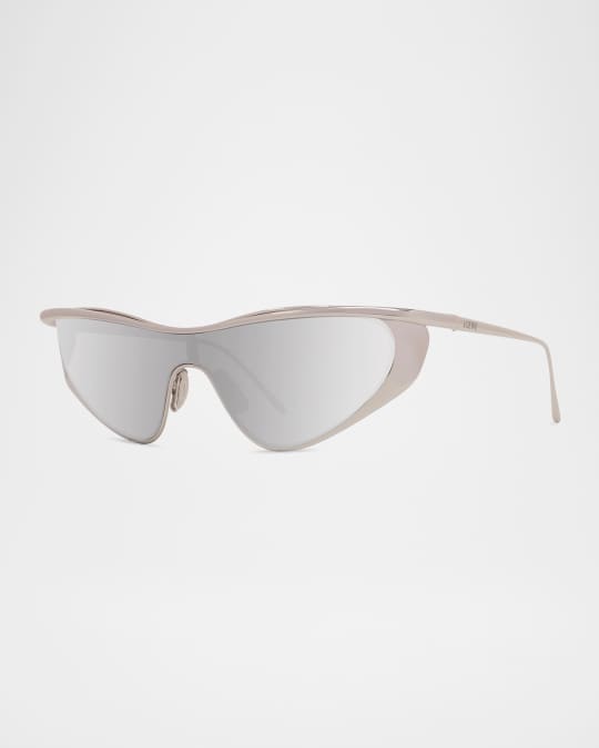 Loewe Signature Metal & Nylon Shield Sunglasses | Neiman Marcus