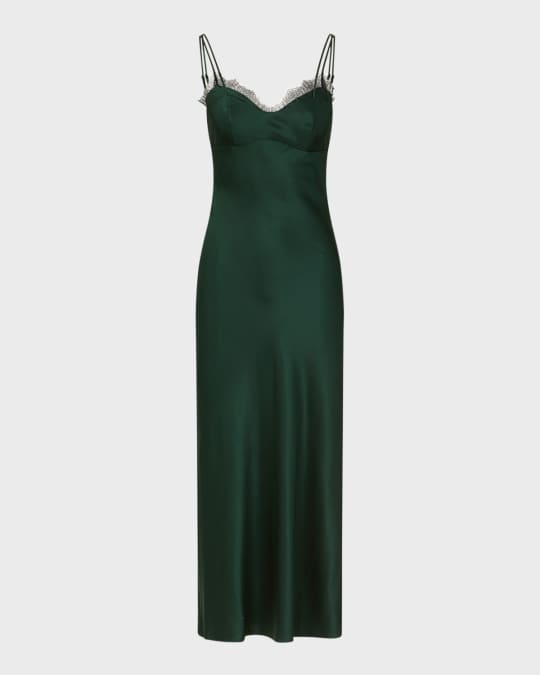 Bixie Stretch-Silk Slip Dress
