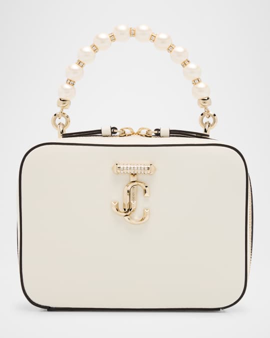 Avenue Embellished Leather Vanity Top-Handle Bag