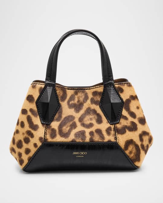 レガーメ　至限　LEBRAME XARATURA XS-6319 Jimmy Choo XS Diamond Leopard Calf Hair Top Handle Bag | Neiman Marcus
