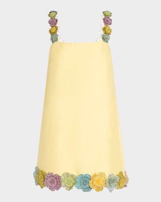 Lolita Floral Beaded Mini Dress