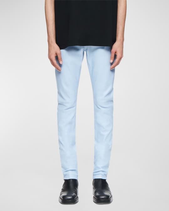 Men's Stretch Leather Skinny Pants