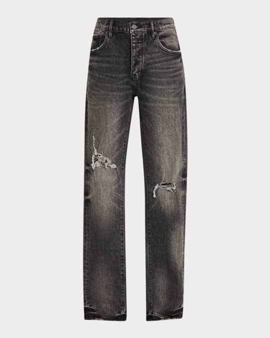 【in a row】Los Washing Part 4 Denim PURPLE Men's Skinny Week Old Wash Jeans | Neiman Marcus