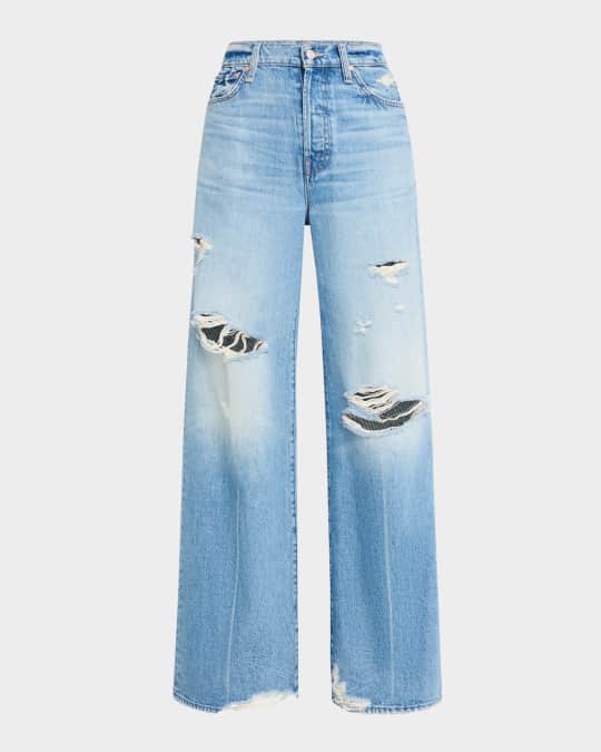 MOTHER The Ditcher Roller Sneak Jeans | Neiman Marcus