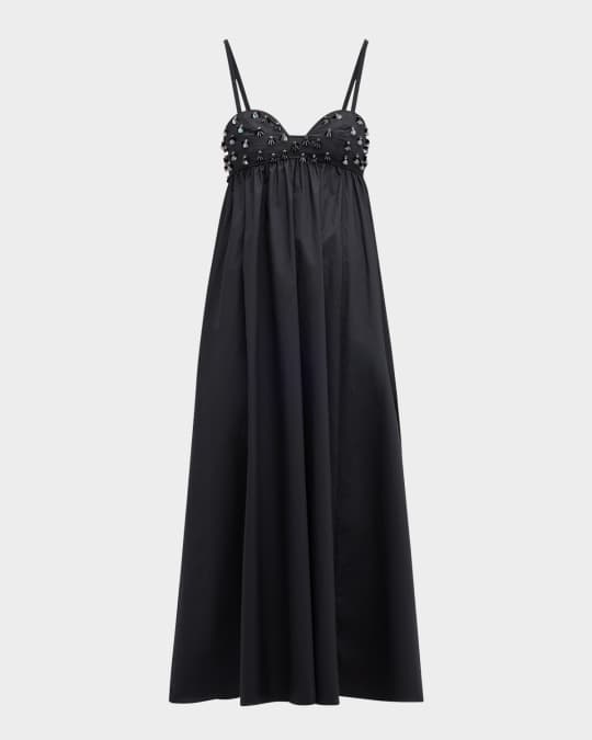 Ulla Johnson Harlan Beaded Empire-Waist Dress | Neiman Marcus