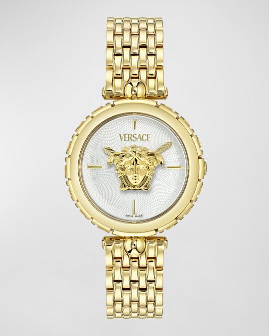 Versace 38mm Medusa Heritage Watch with Bracelet Strap, Gold  display picture 3